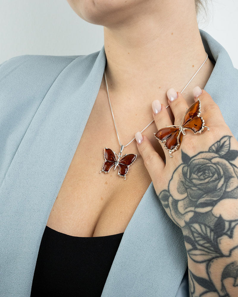 Statement Vlinder Hanger Ketting