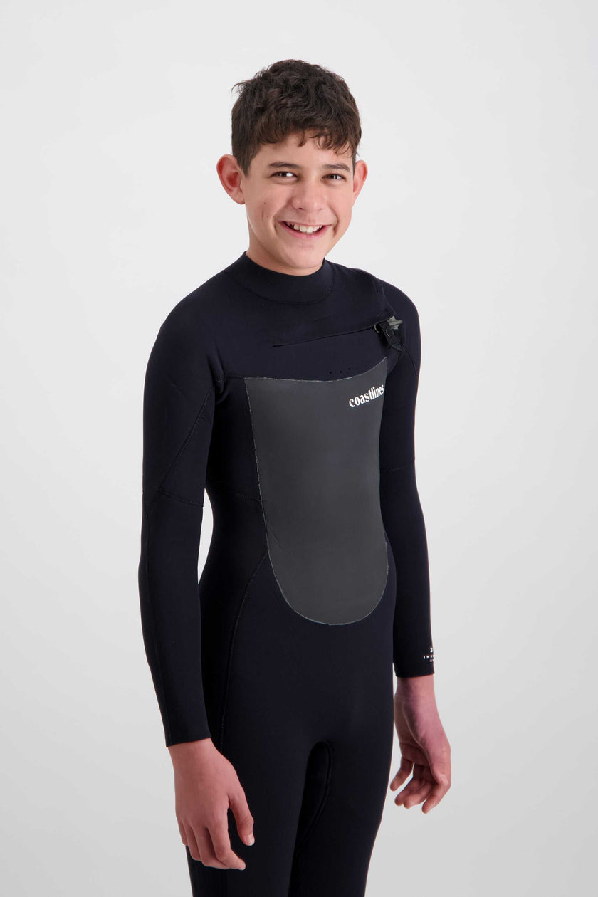 Merino Insulator Series Youth 4/3 Chest Zip Steamer.