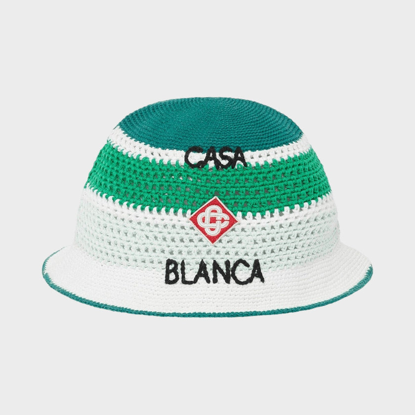 Cotton Crochet Hat Green