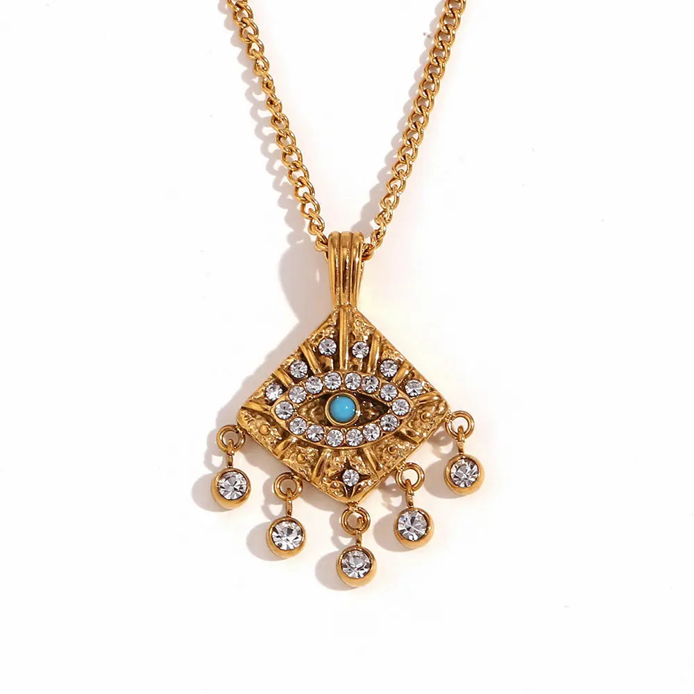 Collana Evil Eye Deena Luxe placcata oro 18k
