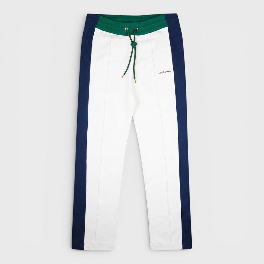 Colourblock Pintuck Jogger Green Navy White