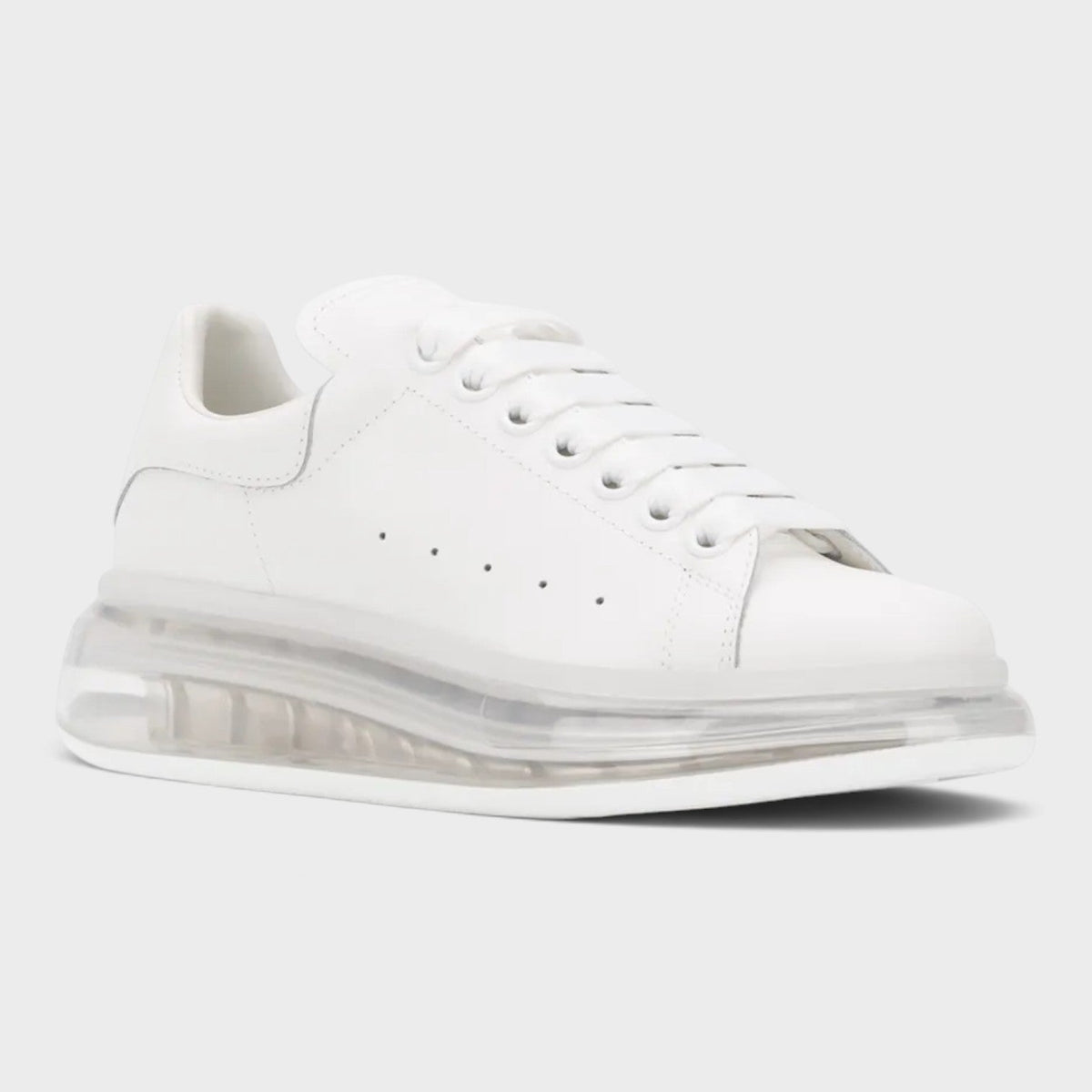 Oversized Sneaker Clear Sole White