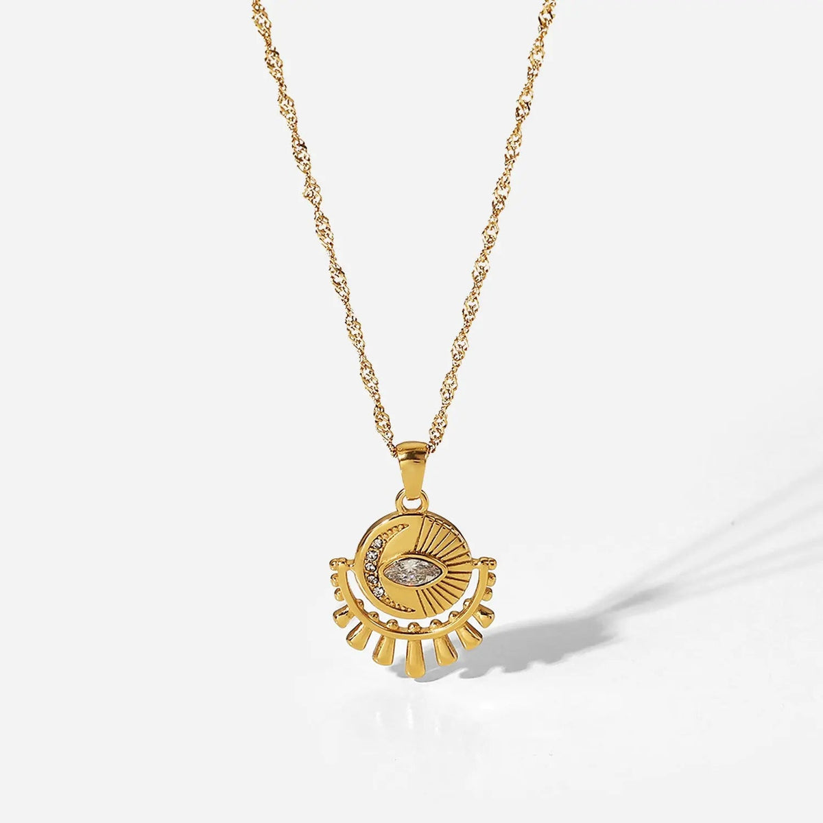Collier mauvais œil plaqué or 18k Layla Luxe