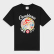 Mushroom Emblem Printed T-Shirt Black