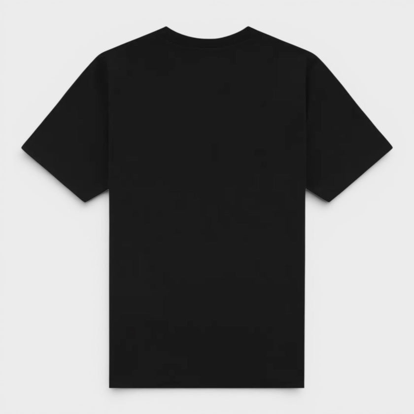 Mushroom Emblem Printed T-Shirt Black
