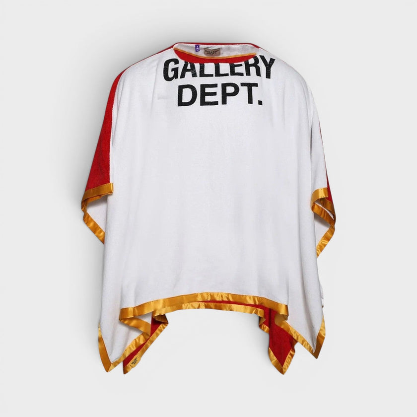 Boxing Towel Poncho Red White