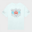 Blades Printed Oversized T-Shirt Pale Blue