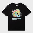 Manga Tennis Ball Printed T-Shirt Black