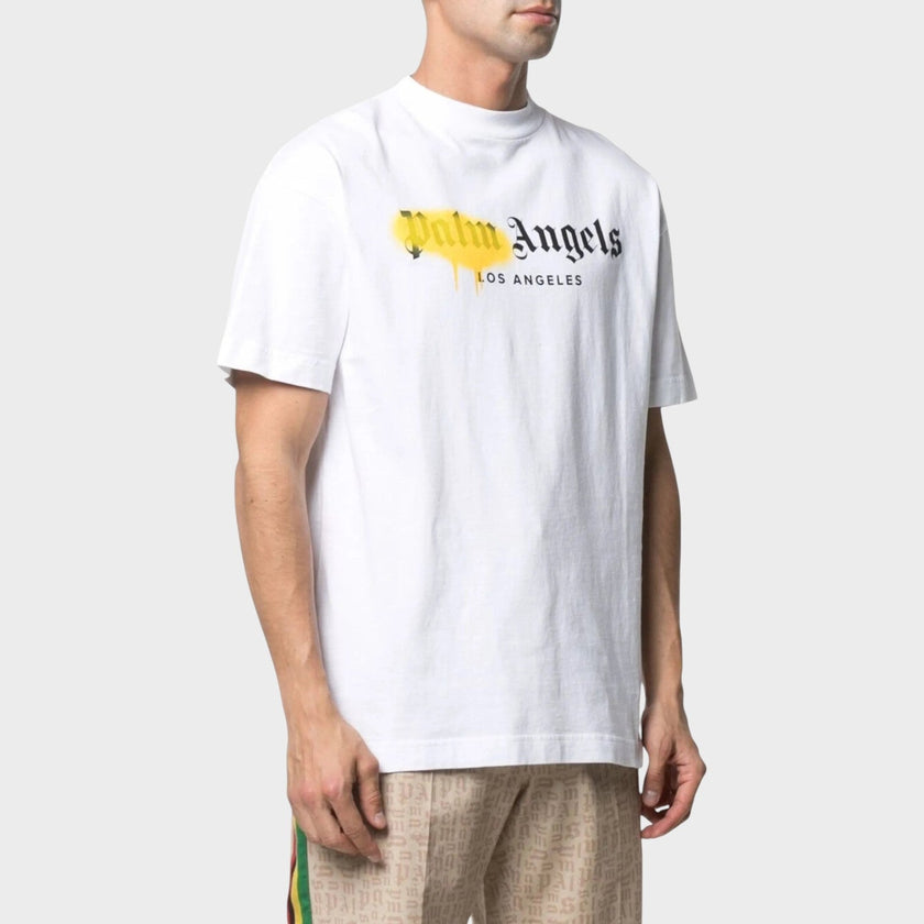 LA Sprayed Logo T Shirt White