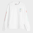 Fuji Dream Screen Printed Long Sleeve T-Shirt White
