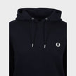 Tipped Hooded Sweatshirt Black