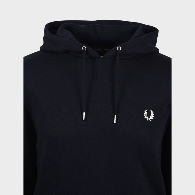 Tipped Hooded Sweatshirt Black