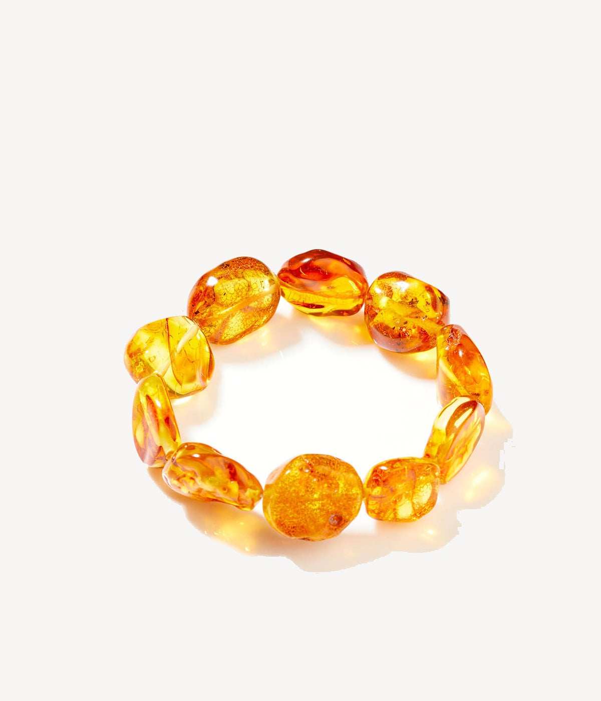 Chunky Cognac Amber Bracelet