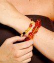 Chunky Cognac Amber Bracelet