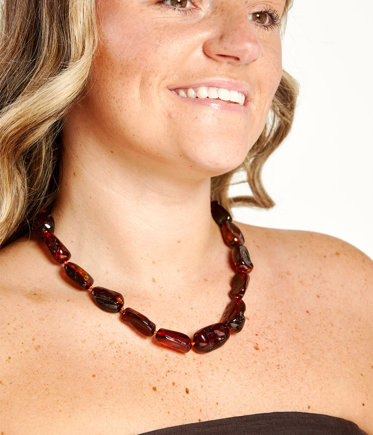 RAW Chunky Cognac Necklace