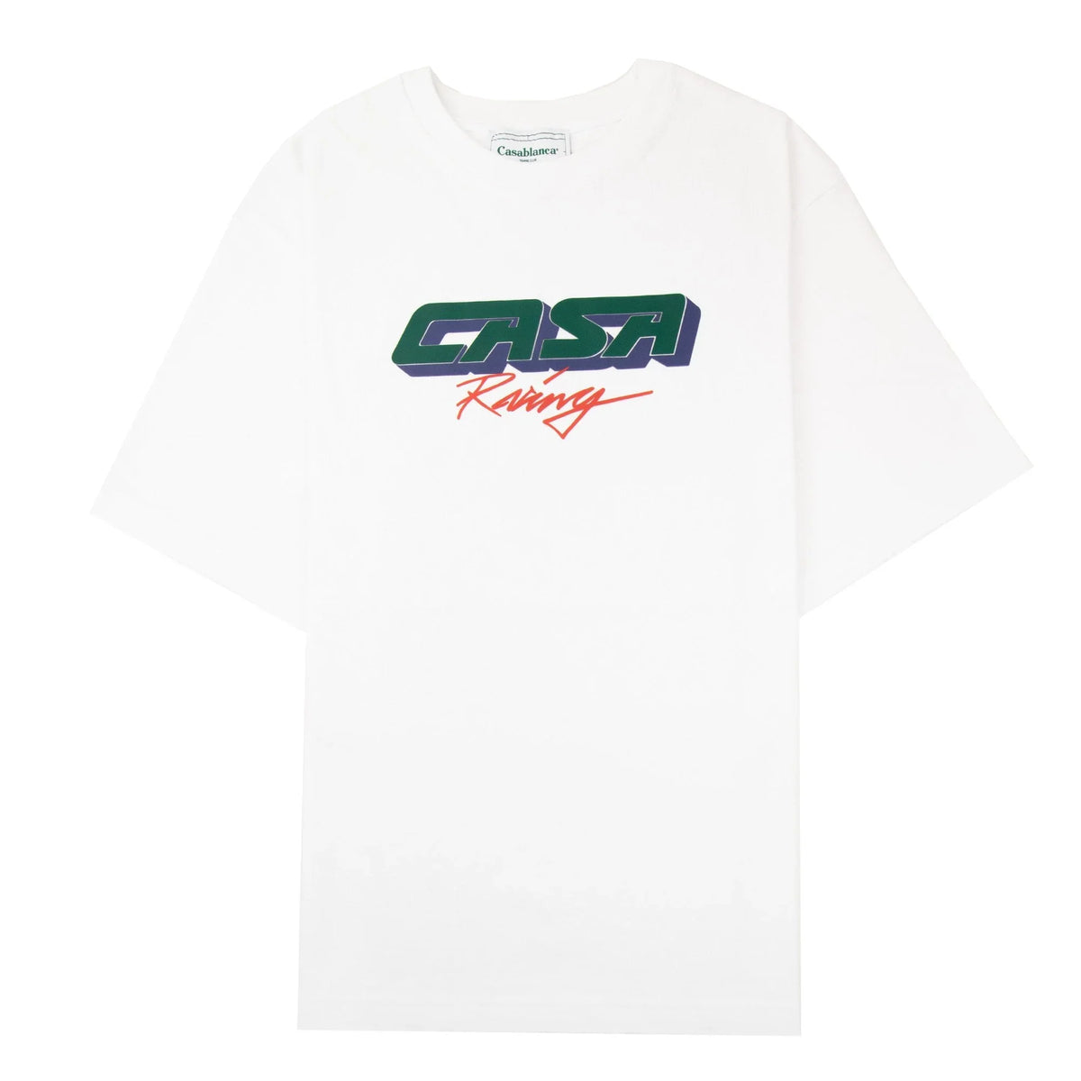 3D Printed Oversized T-Shirt Casa Racing White