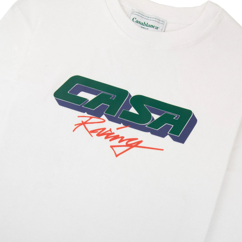 3D Printed Oversized T-Shirt Casa Racing White