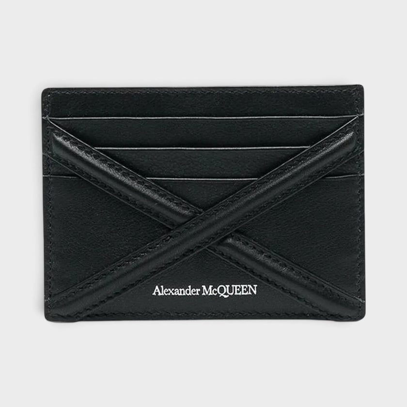Harness Logo Printed Card Holder Black