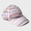 Zig Zag Print Baseball Cap Pink