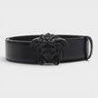 La Medusa Leather Belt Black