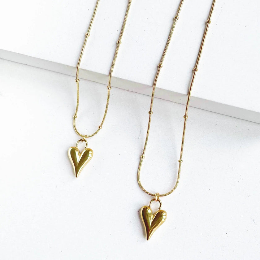 Catena con cuore stilizzato Marlie Gold