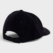Corduroy Tufted Logo Cap Black White