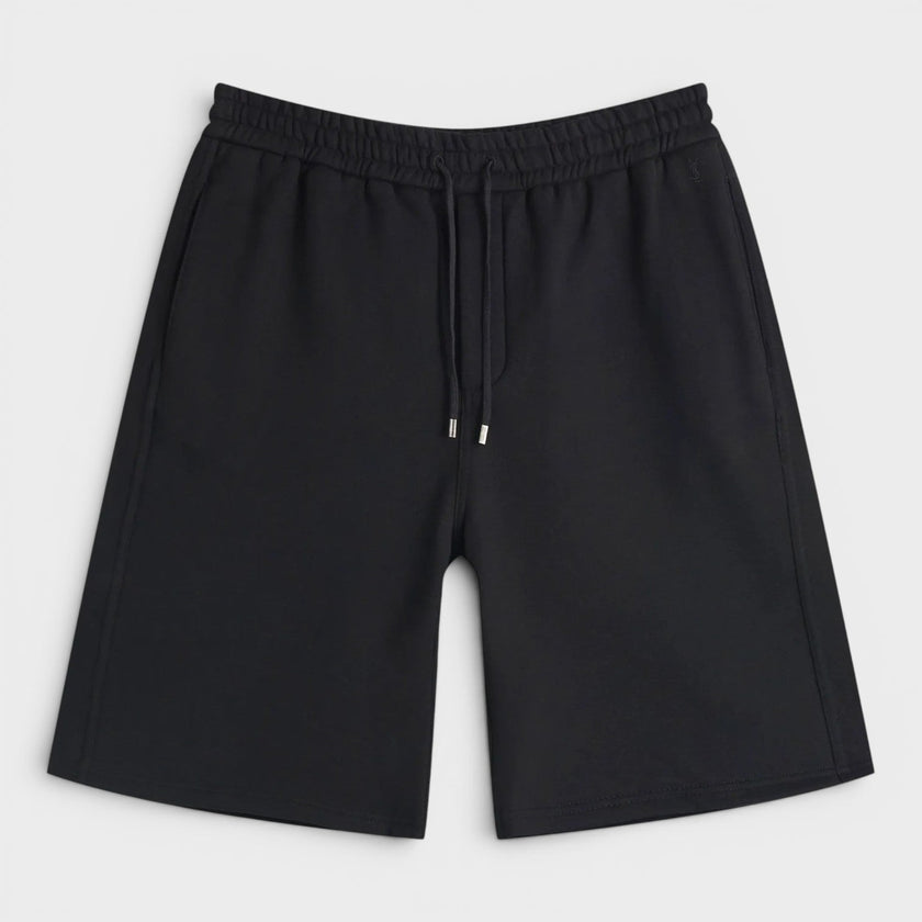 Cassandre Embroidered Fleece Sweatshorts Black