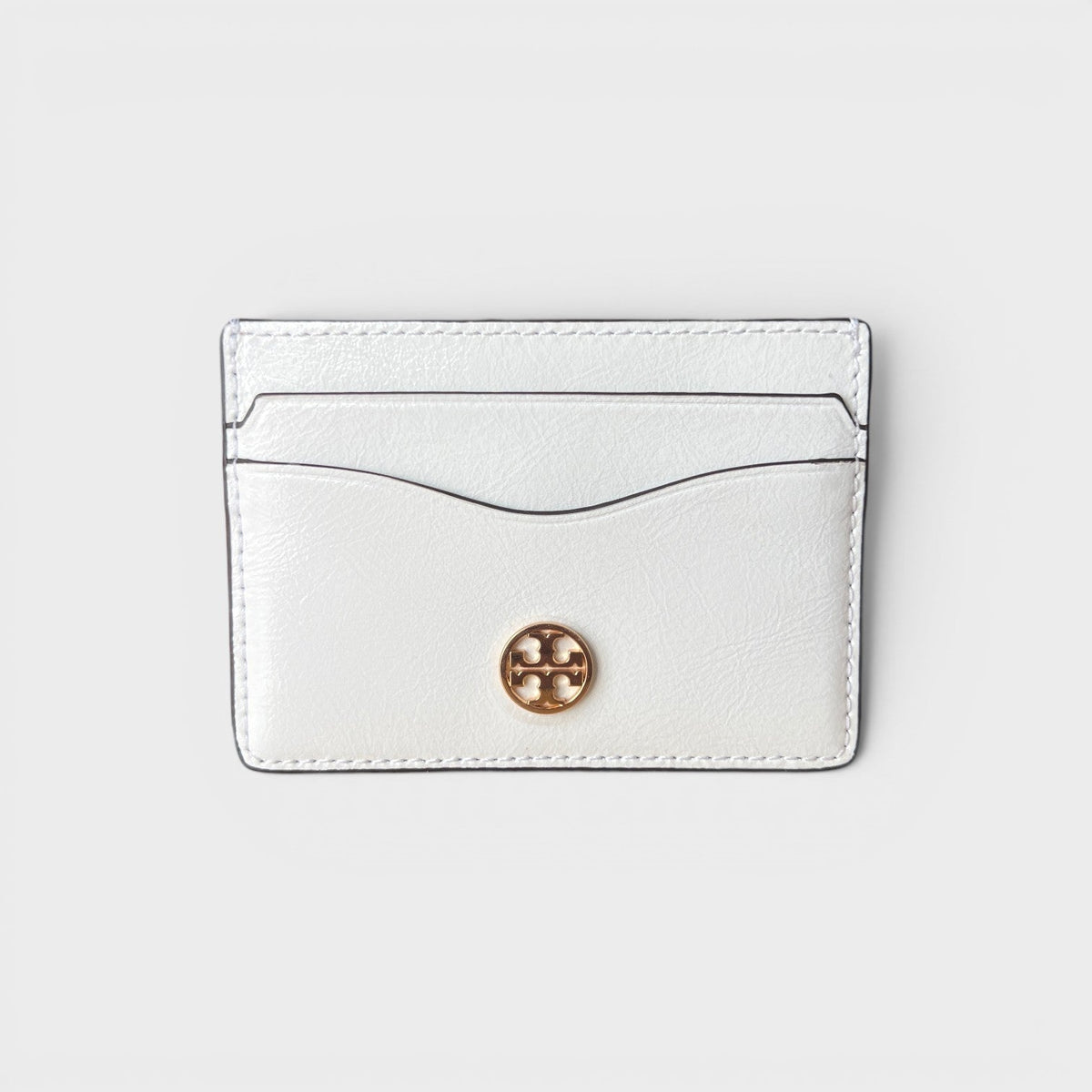 Crinkle Slim Card Case Cirrus Cloud White