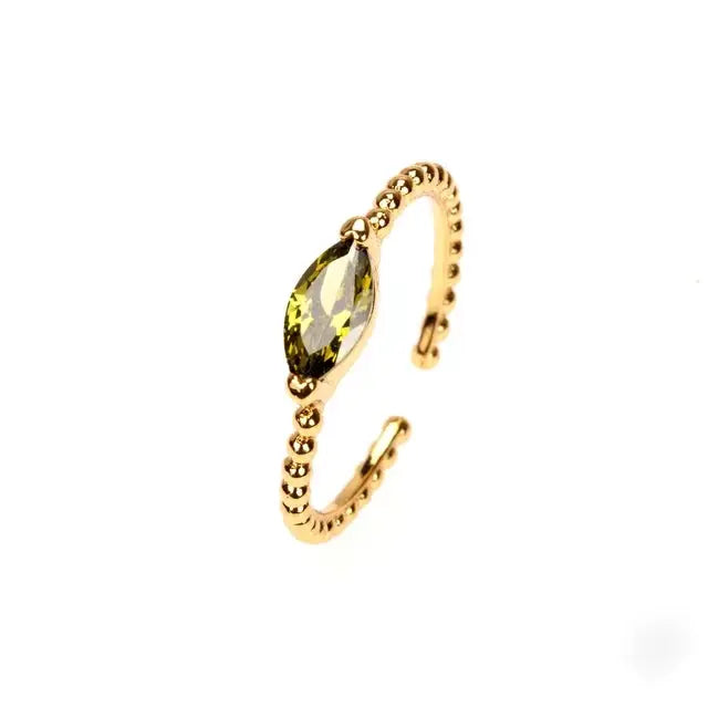 Bague ajustable Leoni ornée de bijoux