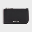 Logo Sling Zip Card Case Leather Black