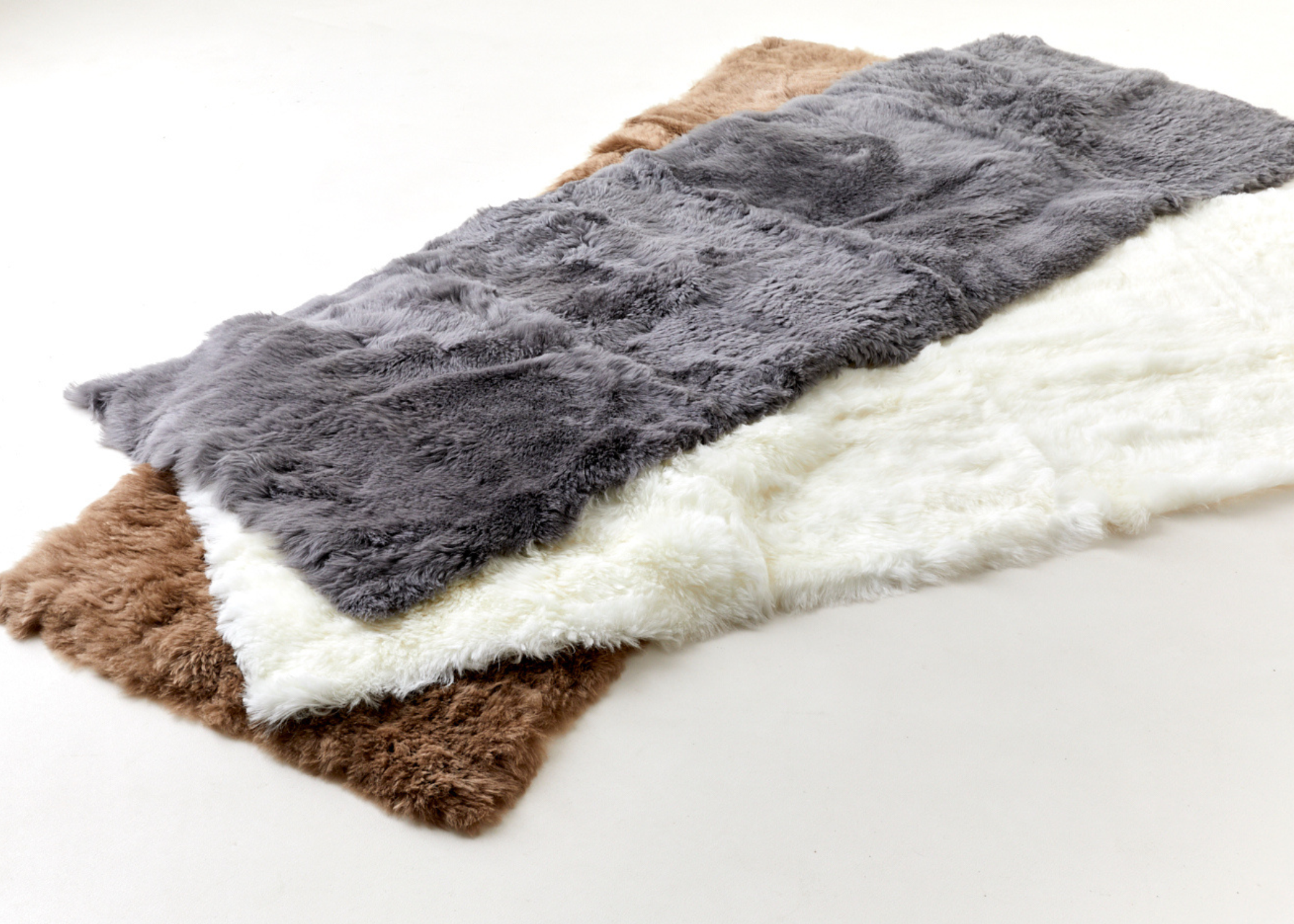 Stone Grey Shearling Yin Yoga Mat - find calm in the stillness. Free next day UK shipping and Luxury Ribboned Gift Box