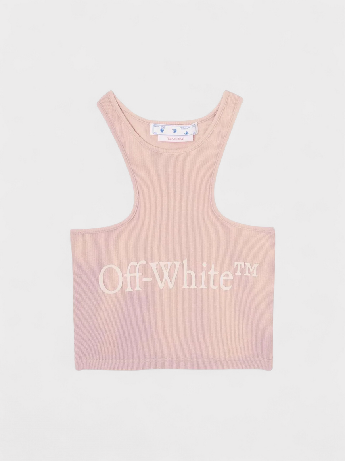 Logo Patch Ribbed Vest Top