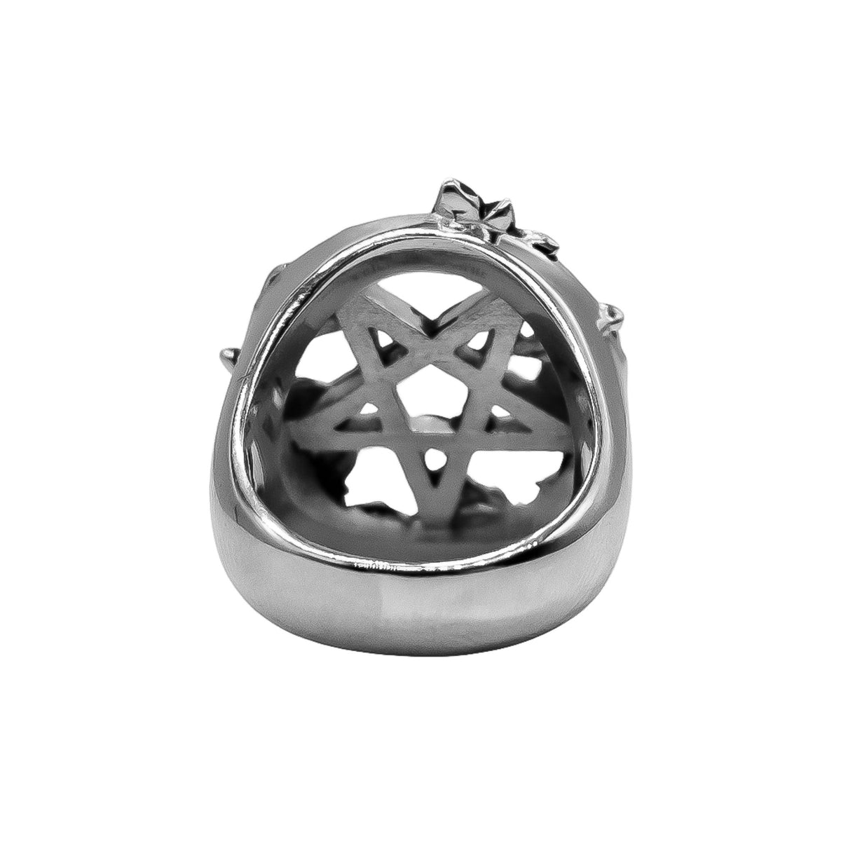 Anello con pentacolo della strega verde