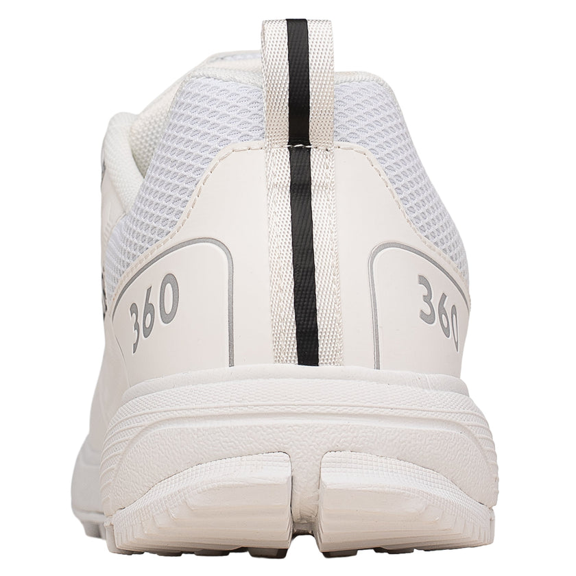 Newbery 360 Cricket-Schuh – Vollweiß Noppe