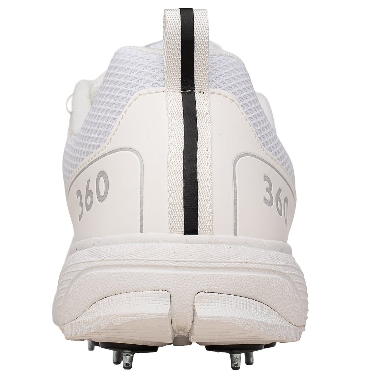 Newbery 360 Cricket Schoen - Volledig witte spikes