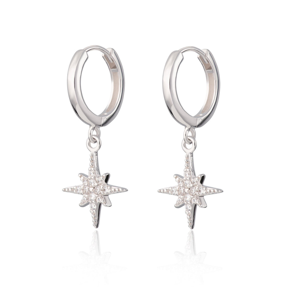 Starburst Hoop Earrings