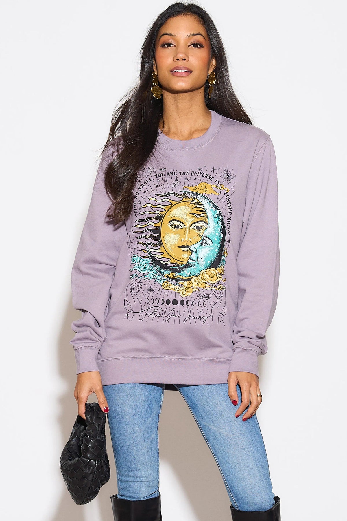 Lilac Follow Your Journey Sweatshirt