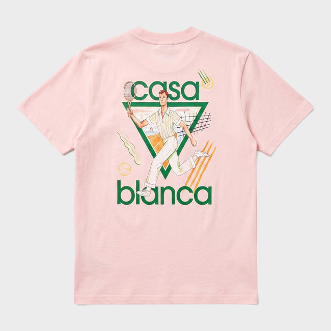 Logo Tennis Club Icon T-Shirt Pink