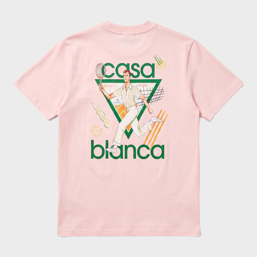 Logo Tennis Club Icon T-Shirt Pink