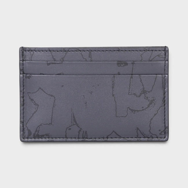 Logo Graffiti All-over Print Cardholder Black