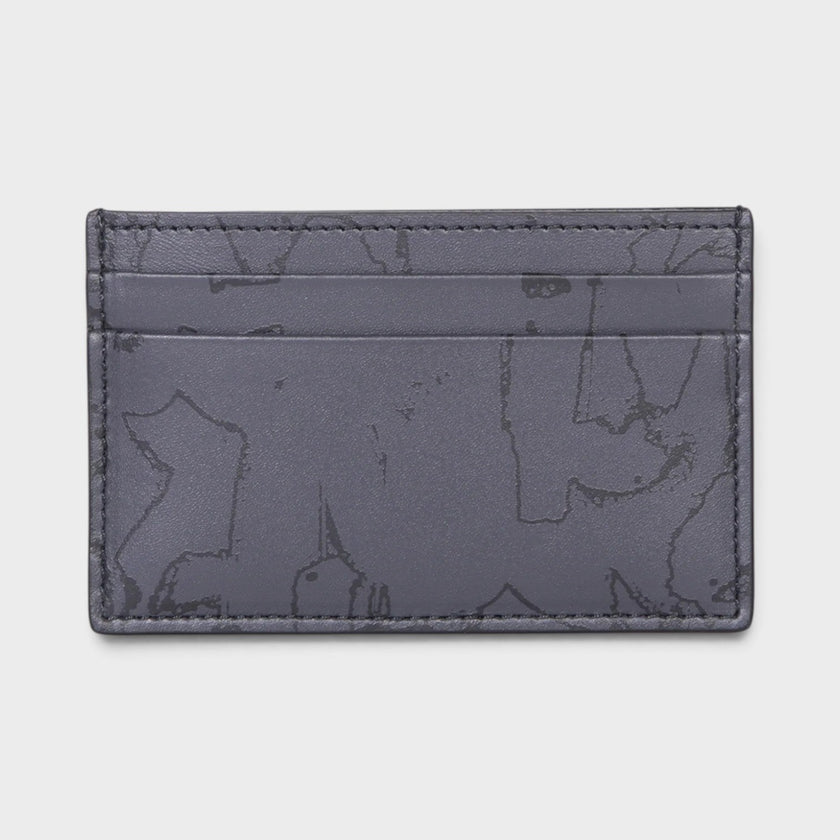 Logo Graffiti All-over Print Cardholder Black
