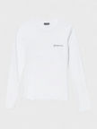 Jacquemus Le T-Shirt Brode Long Sleeve White