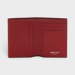Bi-Fold Calf Leather Cranberry Red