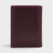 Bi-Fold Calf Leather Cranberry Red