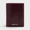 Bi-Fold Calf Leather Cranberry Red