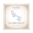 21st Birthday Silver Charm