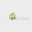 Embroidered Terry Slider White