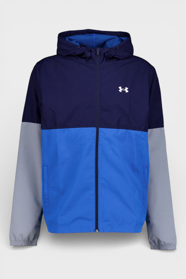 Colour Blocked Woven Full-Zip Jacket