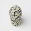 Check Baseball Cap Beige