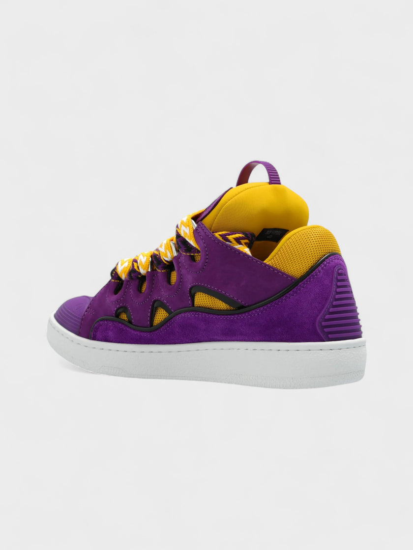 Lanvin Curb Sneakers Purple Yellow Wmns